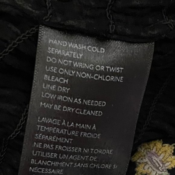 Anthropologie XS Smocked On Off Shoulder 3/4 Sleeve Ditsy Floral Print Blou… - Picture 6 of 6